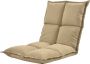 Unbranded Vloerstoel Kimmy Loungekussen Verstelbaar 110x55x11 cm Zandkleurig - Thumbnail 1