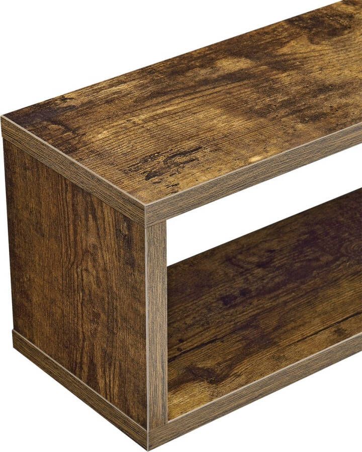 Unbranded Wandplank Austen Set van 4 59x14 5x17 cm Houtkleur Spaanplaat Stijlvol design - Foto 2