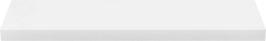 Unbranded Wandplank Heleen Zwevend Boekenrek Wit 80x23 5x38 cm MDF Retro Stijl