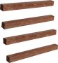 Unbranded Wandplank Sable Set van 4 100x9x9 cm Houtkleurig Grenen Modern Design - Thumbnail 1