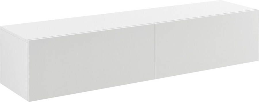 Unbranded Zwevende Kast Gerrit 140x33x30 cm Wit Mat Spaanplaat Decoratief Design