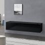 Unbranded Zwevende Kast Roy 140x33x30 cm Zwart Hoogglans Spaanplaat Decoratief Design - Thumbnail 2