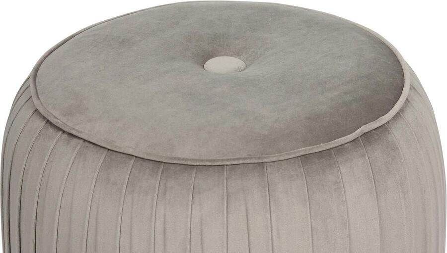 Kayoom Hocker Kruk Lyla 125 elegante uitstraling door goudkleurige sokkel fluwelen bekleding fluweelzacht gestikte siernaad roestvrijstalen voet hoogwaardige fluwelen bekleding (1 stuk) - Foto 8