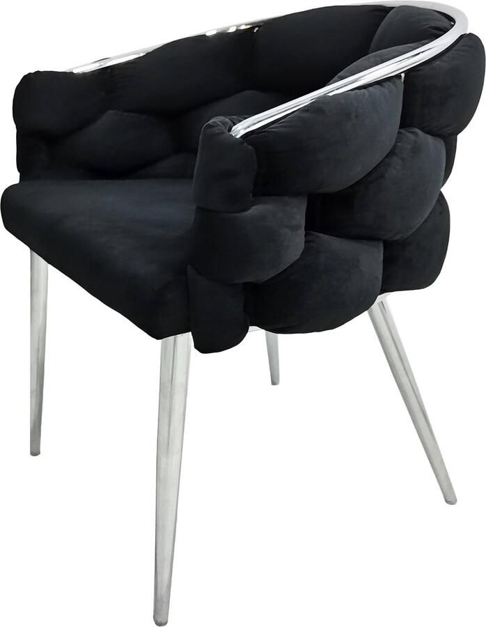 Kayoom Stoel Grace 125 2-delige set frame van ijzer comfortabel gepolsterd (set 2 stuks)