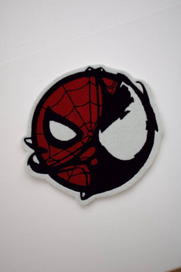 Unfold Spiderman vs venom Handgemaakt tapijt kamer cadeau Pasen