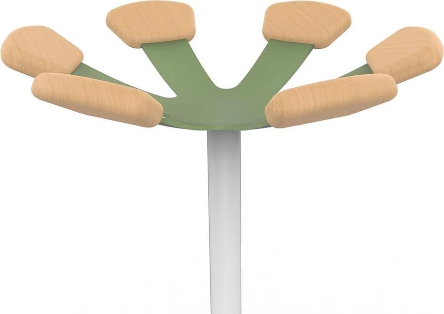 Unilux kapstok Aurora wit groen 4 stuks