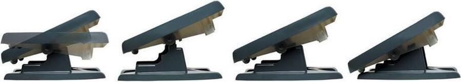 Unilux Voetensteun NYMPHEA ABS PVC ergonomisch in hoogte verstelbaar met antislip coating