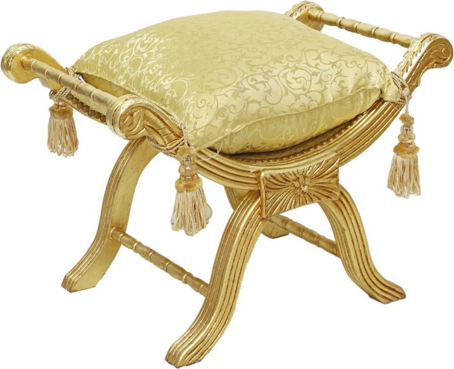 Unique Furniture Luxe Hocker Barok Stijl Goud