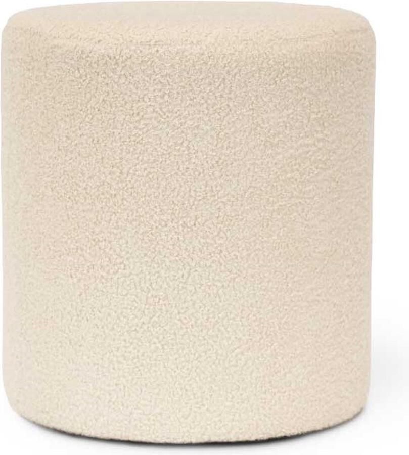 Unique Living Poef Teddy 35x38cm Dove White