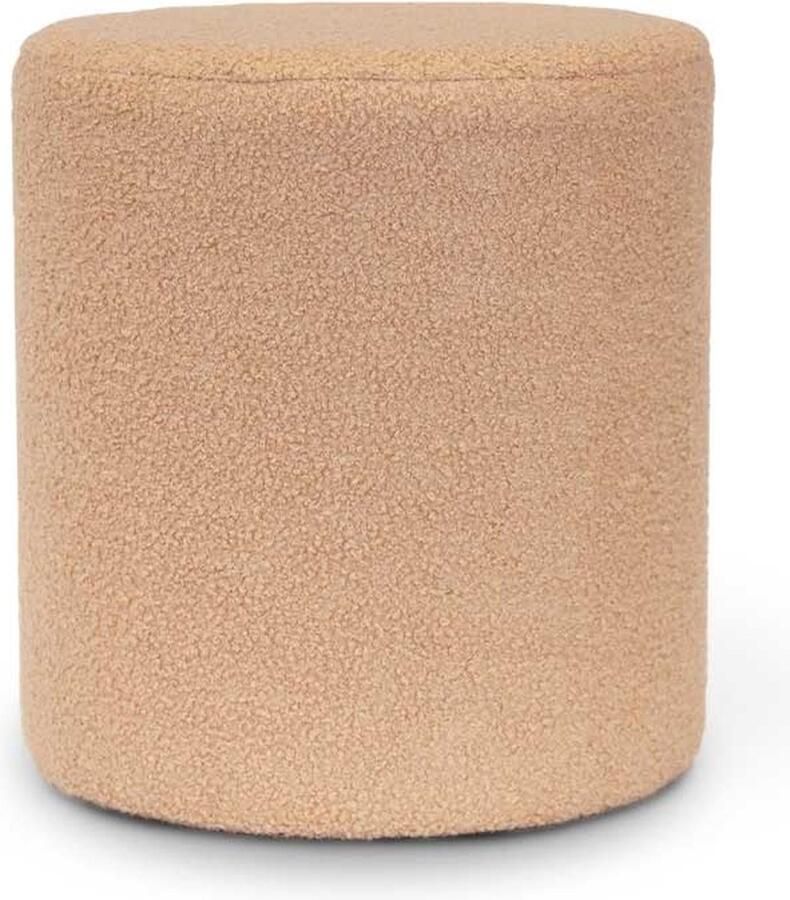 Unique Living Poef Teddy 35x38cm Latte