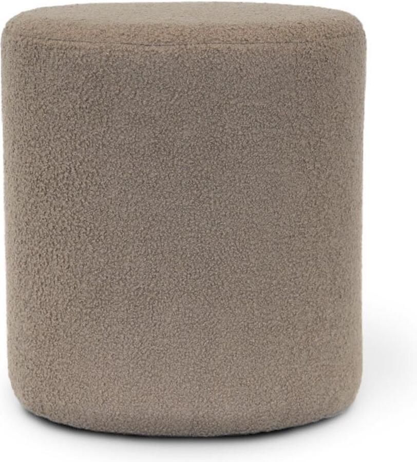 Unique Living Poef Teddy Taupe -35x38cm