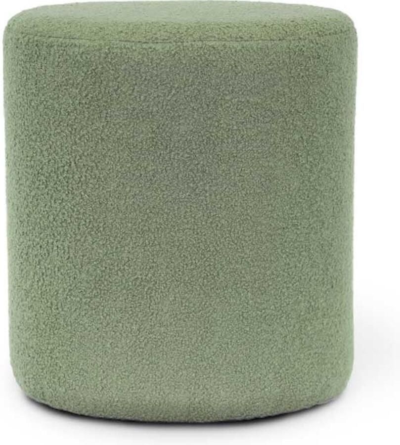 Unique Living Poef Teddy Tea Green -35x38cm