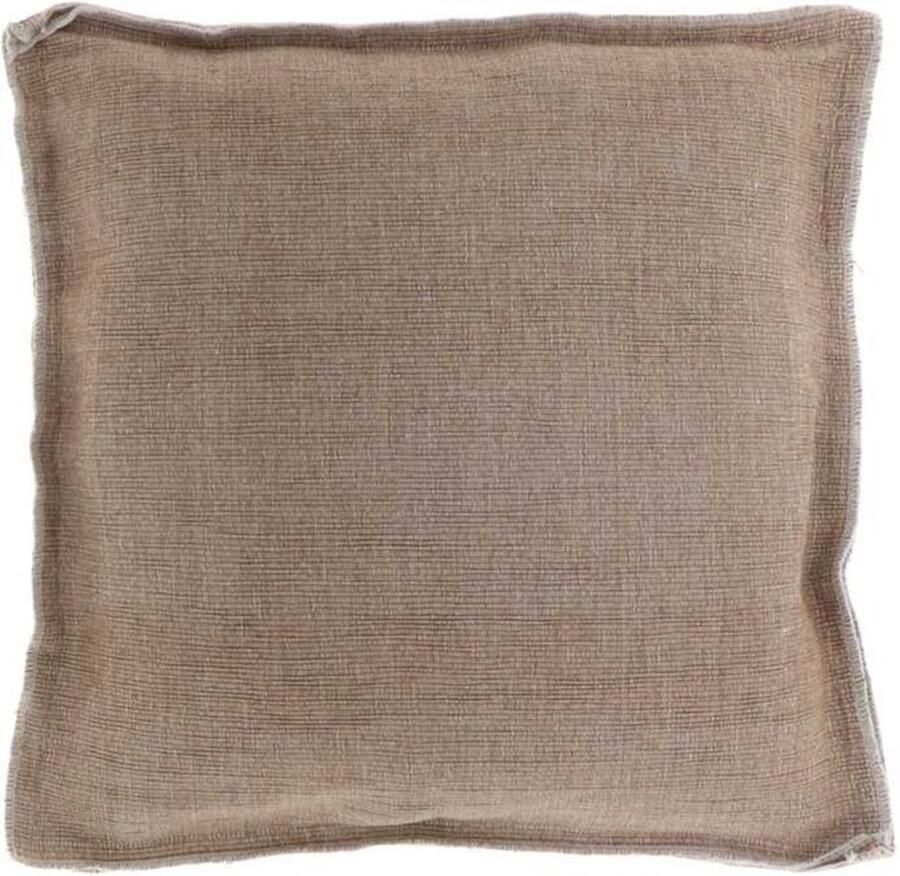 Unique Living Tuinstoel sierkussen rib Coconut 45 x 45cm