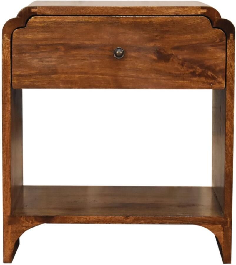 Unique-Treasure Handgemaakte Retro nachtkastje – Newton stijl – houtlook – compact