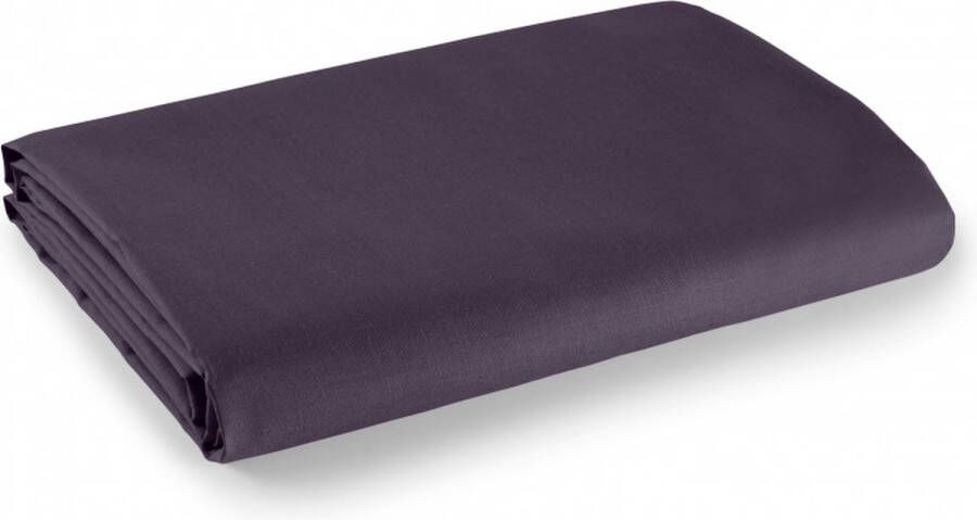 Univers Décor 100% Katoen 57 draden cm² onderlaken Pruim 180 x 290 cm voor eenpersoonsbed