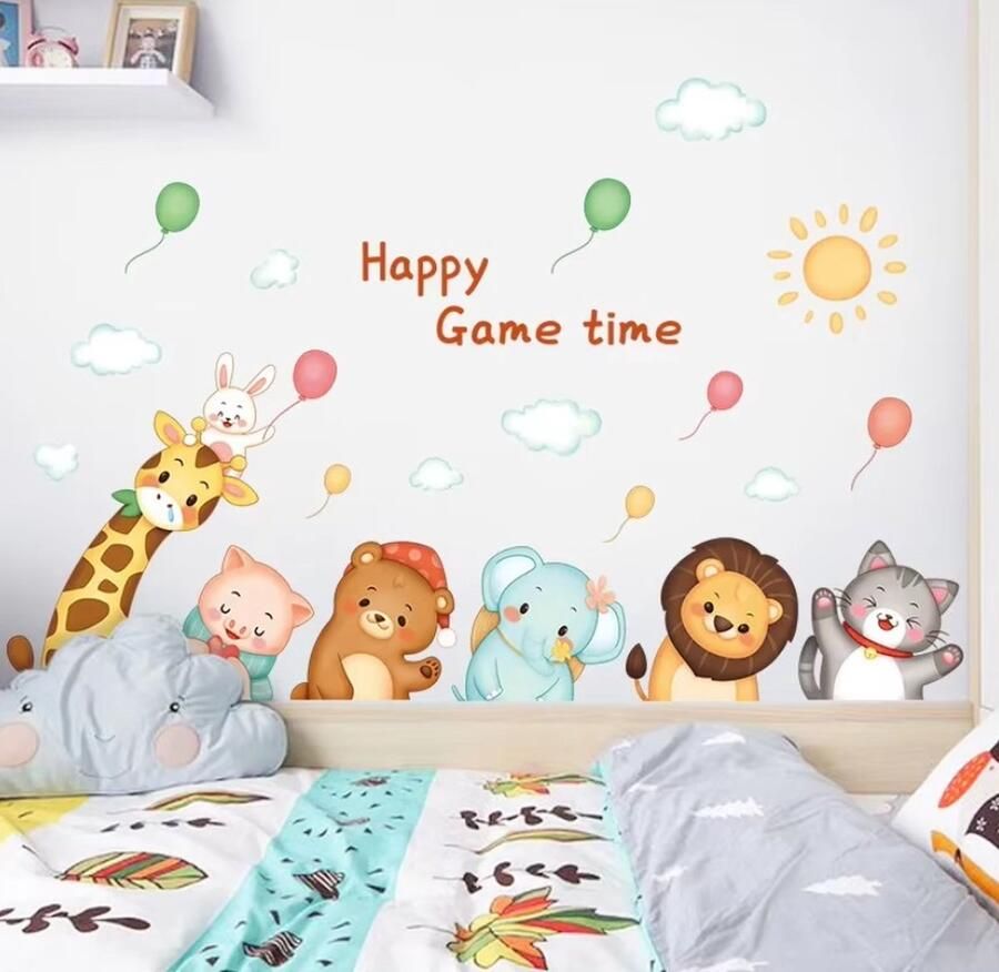 Universeel Schattige Cartoon Stickers Home Zelfklevende Kast Decoratie Muursticker Klein Patroon Kinderkamer Decoratie Wanddecoratie