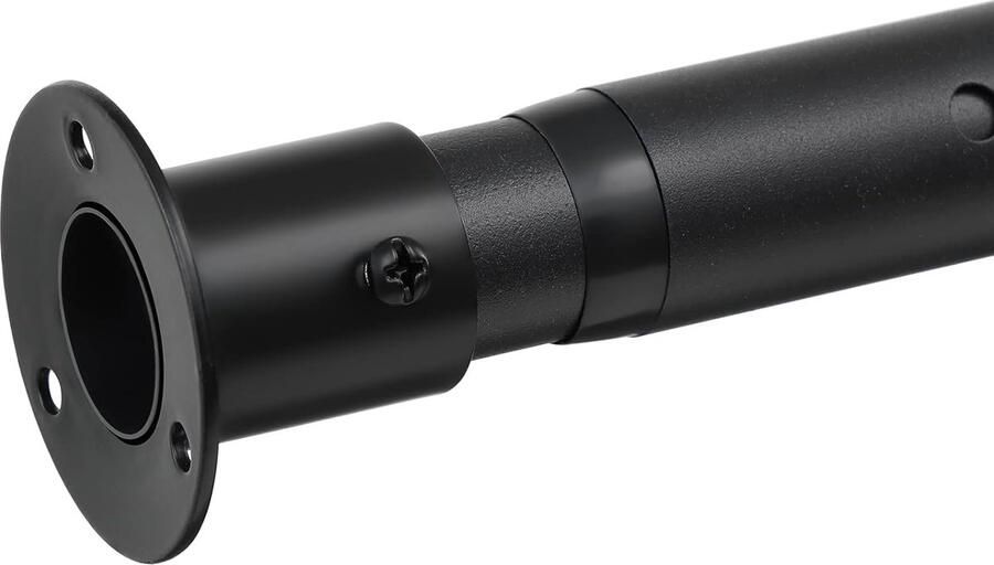 Unknown Verstelbaar Kledingrek 43-139cm Uittrekbaar Mat Zwart