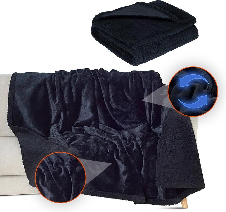 Unlimited Collection Love Blanket Waterdicht Deken XXL (145x216 cm) Zachte en Comfortabele Deken Geschikt voor Bed Ideaal voor Alle Vochtige Omstandigheden Sex deken Waterdichte deken -Zwarte Variant - Foto 3