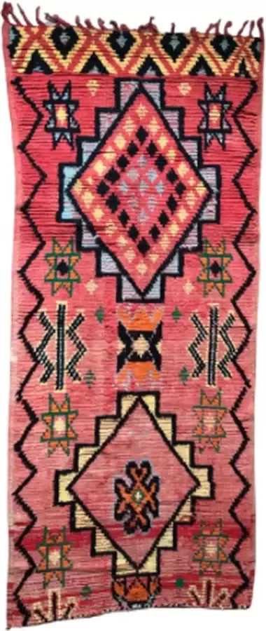 Unlimited Living Vloerkleed Loper Rood Geel 85 x 200 cm