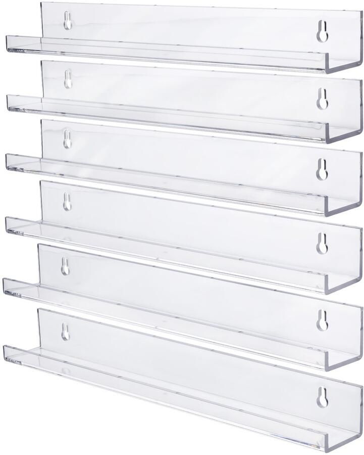 Unyqoos Acryl Wandrekken Set van 6 voor Ruimtes en Decoratieve Doeleinden