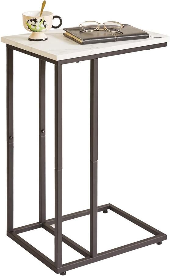 Unyqoos Bijzettafel met Stijlvol C-vormig Ontwerp voor Ruimtes en Interieurs