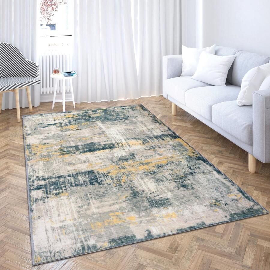 Unyqoos Elegante en Moderne Vloerkleed voor Woonkamer en Slaapkamer met Kortpolig Ontwerp