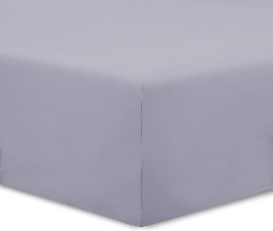 Unyqoos Extra Comfortabel Grijs Hoeslaken van 160x200 cm voor Matrassen tot 25 cm Hoogte