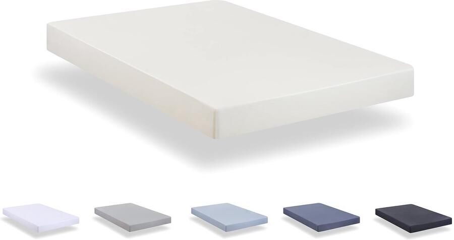 Unyqoos Extra Zacht Spannlaken van Geborstelde Microvezel voor Matras 160 x 190 200 cm Beige