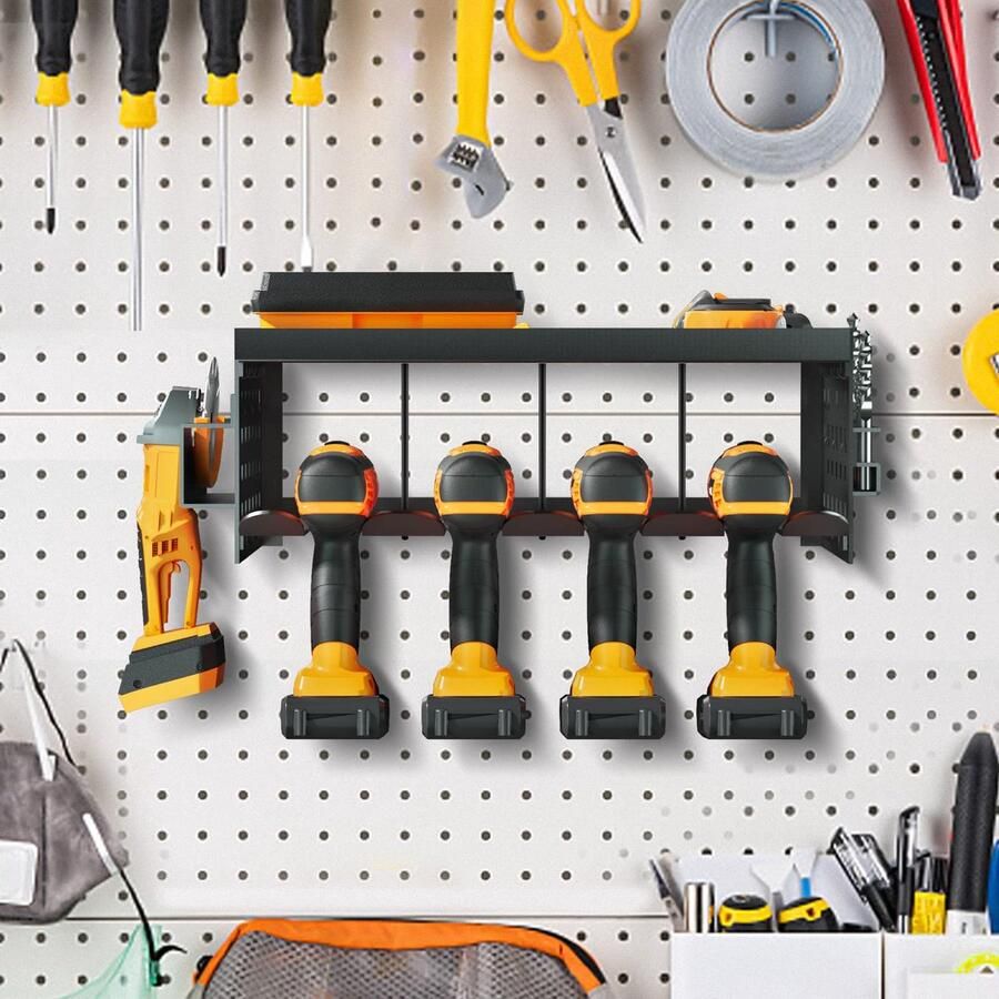 Unyqoos Grote Wandgemonteerde Gereedschap Organizer met Meerdere Opbergmogelijkheden voor Efficiënte Werkplekken