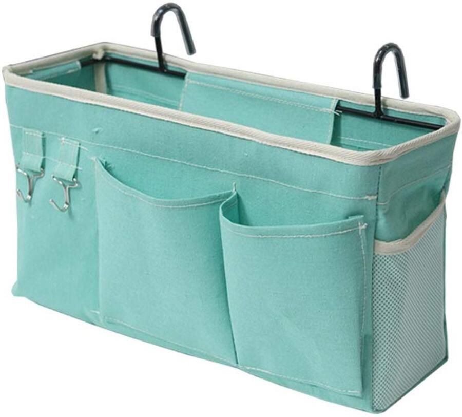 Unyqoos Handige Hangende Bed Organizer voor Hoogslaper met Multifunctionele Vakken en Haken