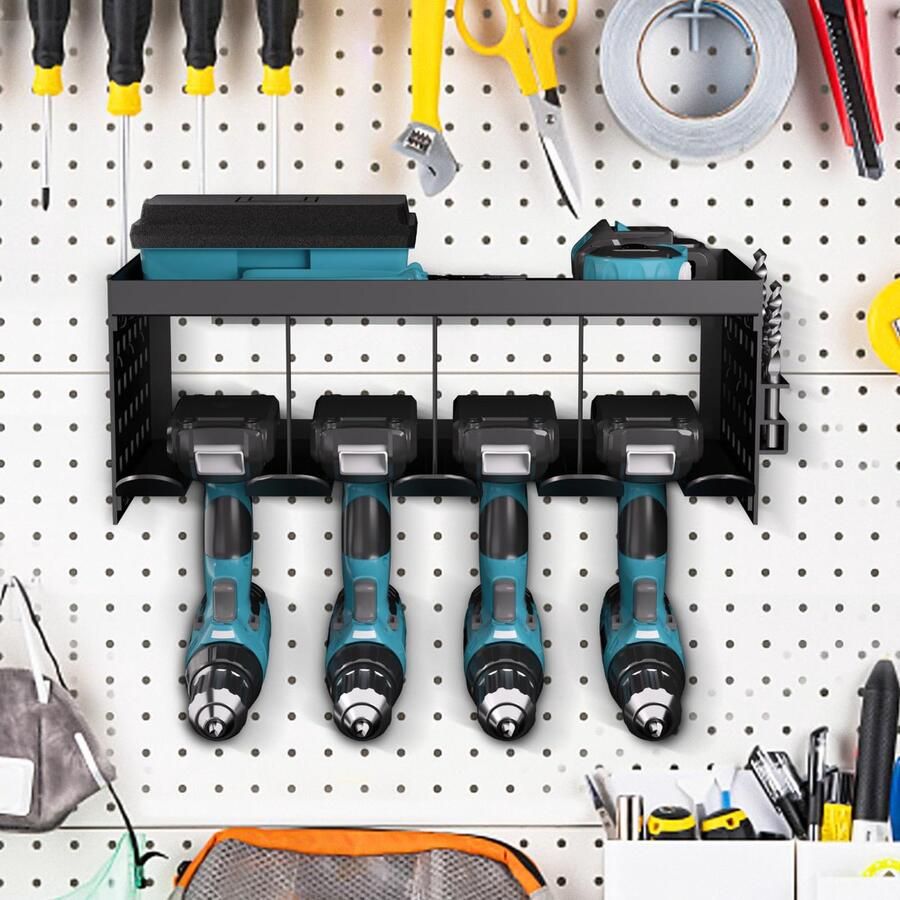 Unyqoos Heavy-Duty Wandmontage Gereedschapsopslag voor Efficiënte Werkplaatsorganisatie