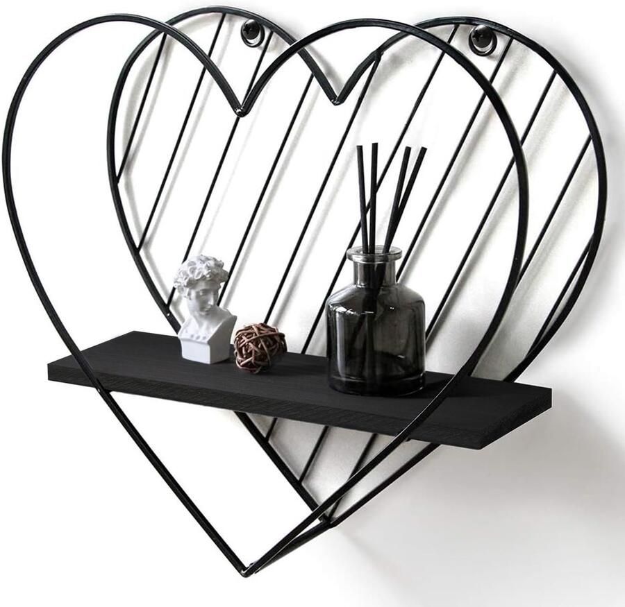Unyqoos Industrieel Wandrek met Hartvormig Design voor Sfeervolle Wanddecoratie in Huis