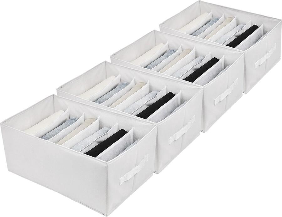 Unyqoos Kledingkast Opbergsysteem XL Met 6 Vakken Voor Efficiënte Organisatie Van Kleding En Accessoires