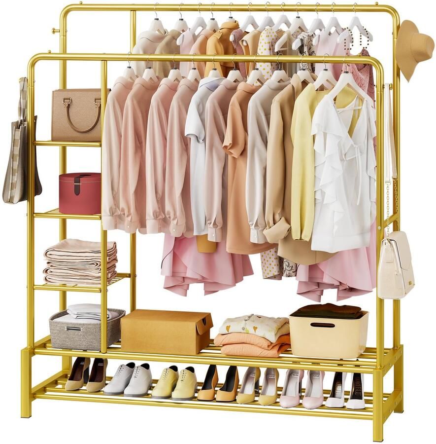 Unyqoos Kledingrek met Veelzijdige Opbergmogelijkheden en Stijlvol Ontwerp voor Elke Ruimte