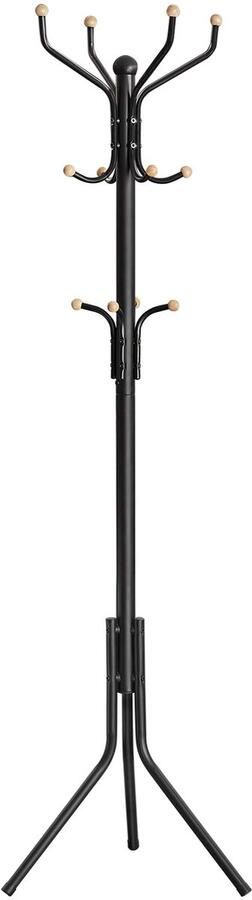 Unyqoos Kledingstandaard met Strakke Lijnen en Ruime Opbergruimte voor Jassen en Accessoires Hoogte 182 cm