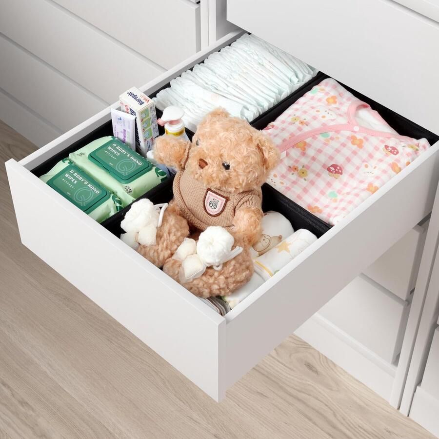 Unyqoos Lade-organizer Set voor Kledingopslag – Ideaal voor Baby- en Kinderkleding Wasbaar en Opvouwbaar