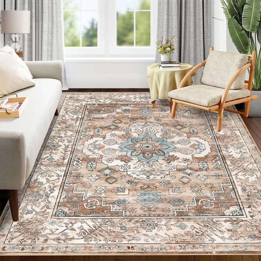 Unyqoos Luxueus Groot Vloerkleed Met Vintage Bohemian Stijl Voor Elke Ruimte In Huis