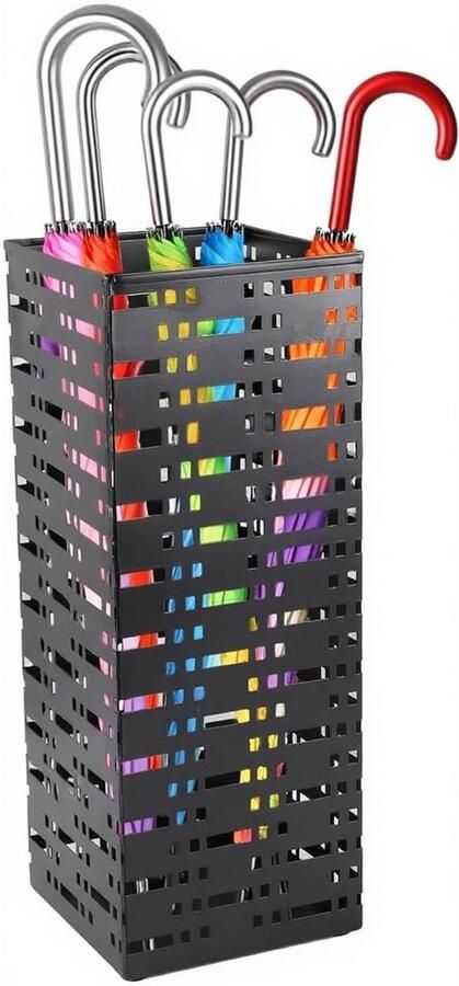 Unyqoos Moderne metalen paraplubak met roosterontwerp voor hal en kantoor