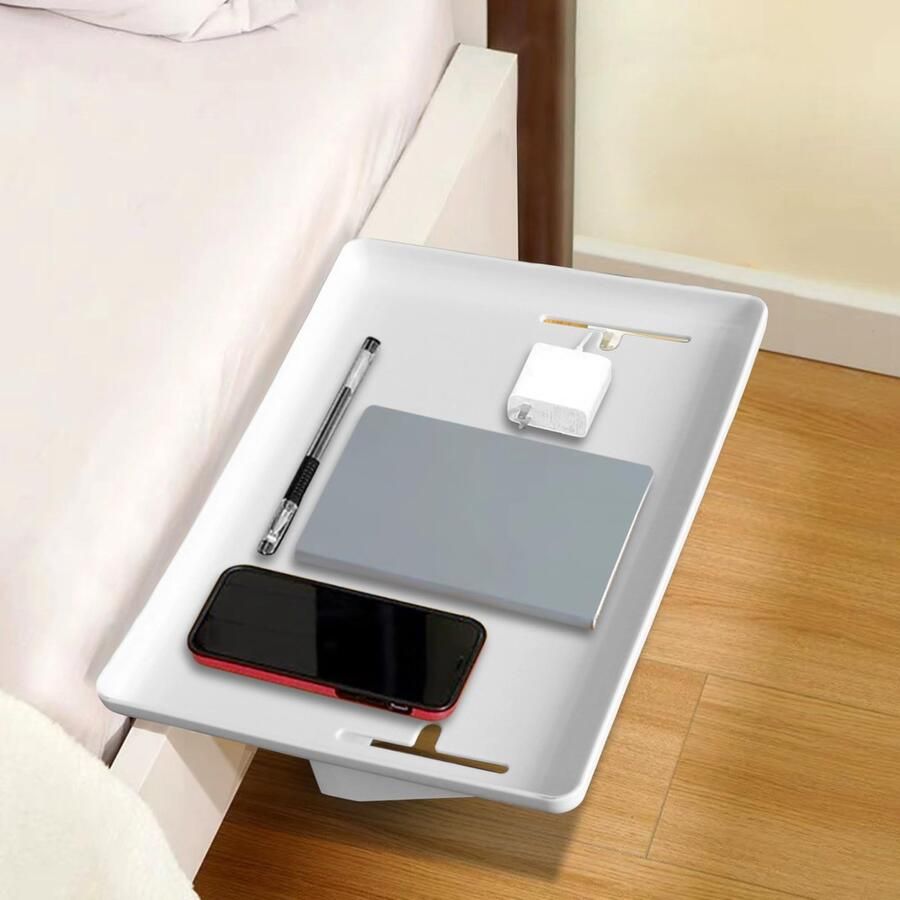 Unyqoos Nachtkastje met Kabelgeleiding en Multifunctionele Plank voor Bedgebruik