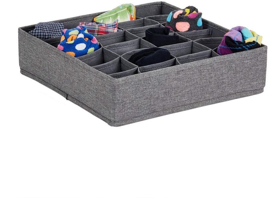 Unyqoos Praktische en stijlvolle lade-organizer met 24 vakken voor opbergen van kleding en accessoires