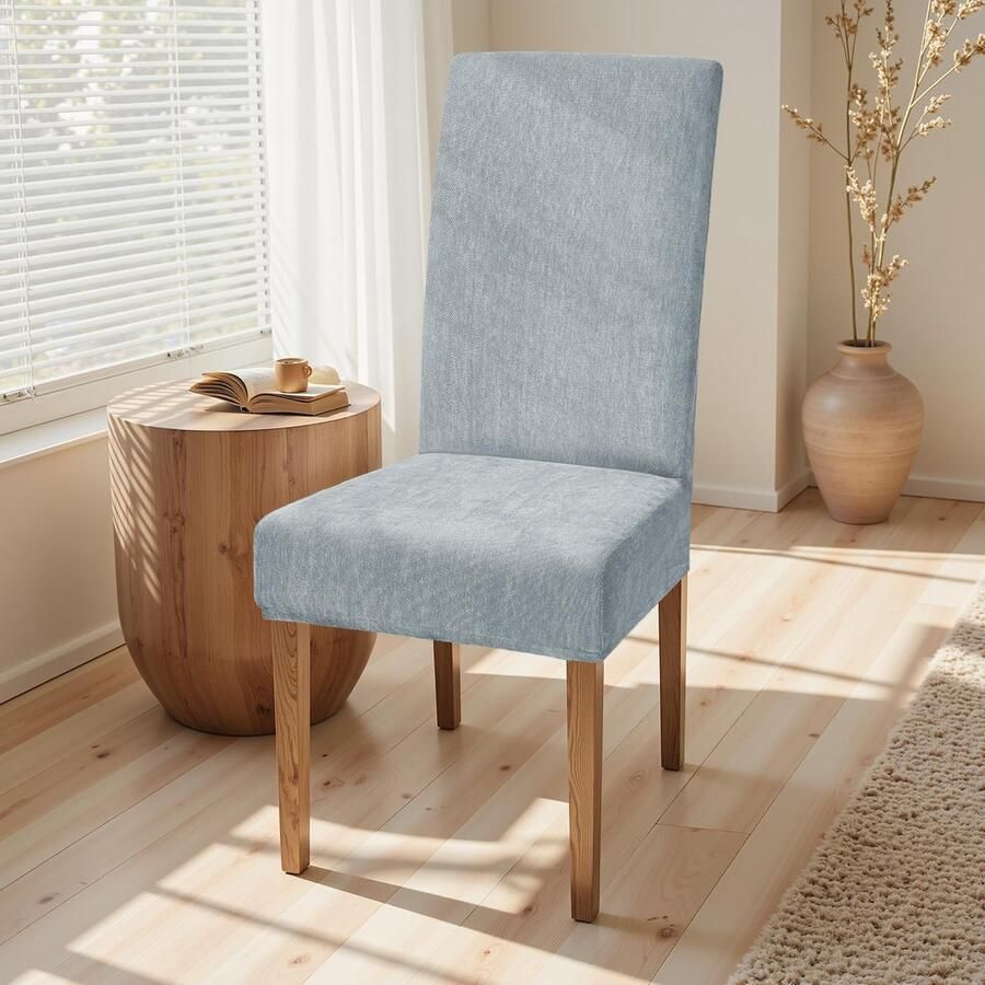 Unyqoos Rekbare stoelhoezen set van 4 voor veelzijdige eetkamer- en schommelstoelen wasbaar en afneembaar