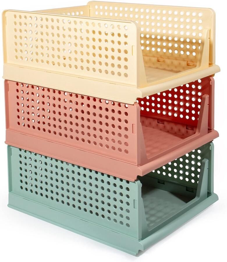 Unyqoos Ruime En Stabiele Opvouwbare Kastorganizer Met Drie Stuks Voor Optimale Opslag