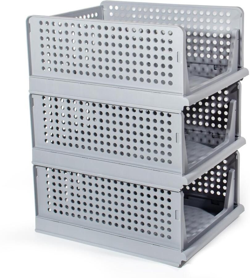 Unyqoos Ruime Opvouwbare Opbergdozen Set met Versterkte Stabiliteit voor Optimale Opslagoplossingen