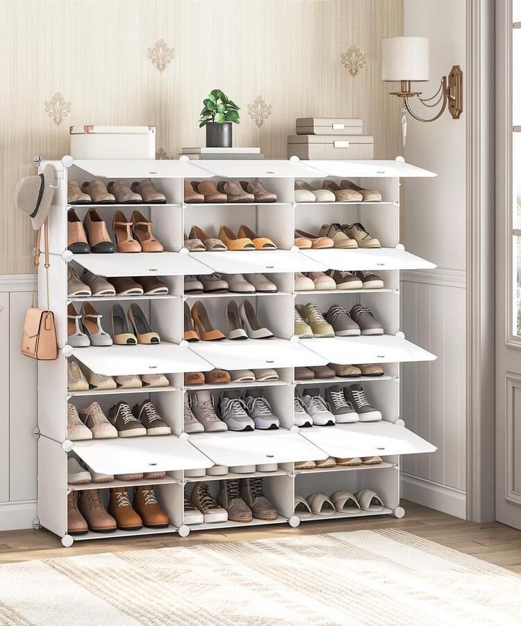 Unyqoos Schoenenrek met Veelzijdige Opslagmogelijkheden voor 48 Paar Schoenen Compact en Functioneel Ontwerp