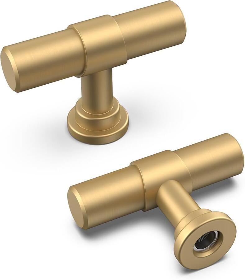 Unyqoos Set van 10 stijlvolle gouden kastknoppen voor een moderne en vintage uitstraling