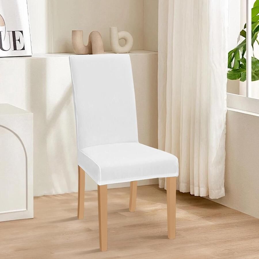 Unyqoos Set van 6 Elastische Fluwelen Stoelhoezen voor Bescherming en Stijl in Omgevingen