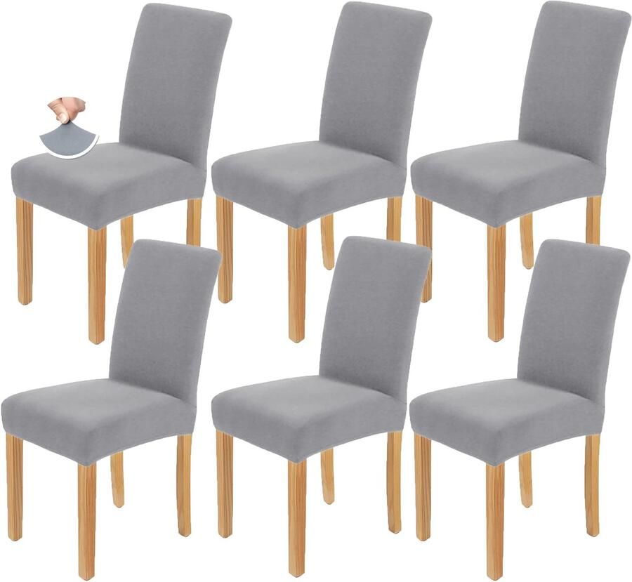 Unyqoos Set van 6 Luxe Universele Stoelhoezen voor Gelegenheden