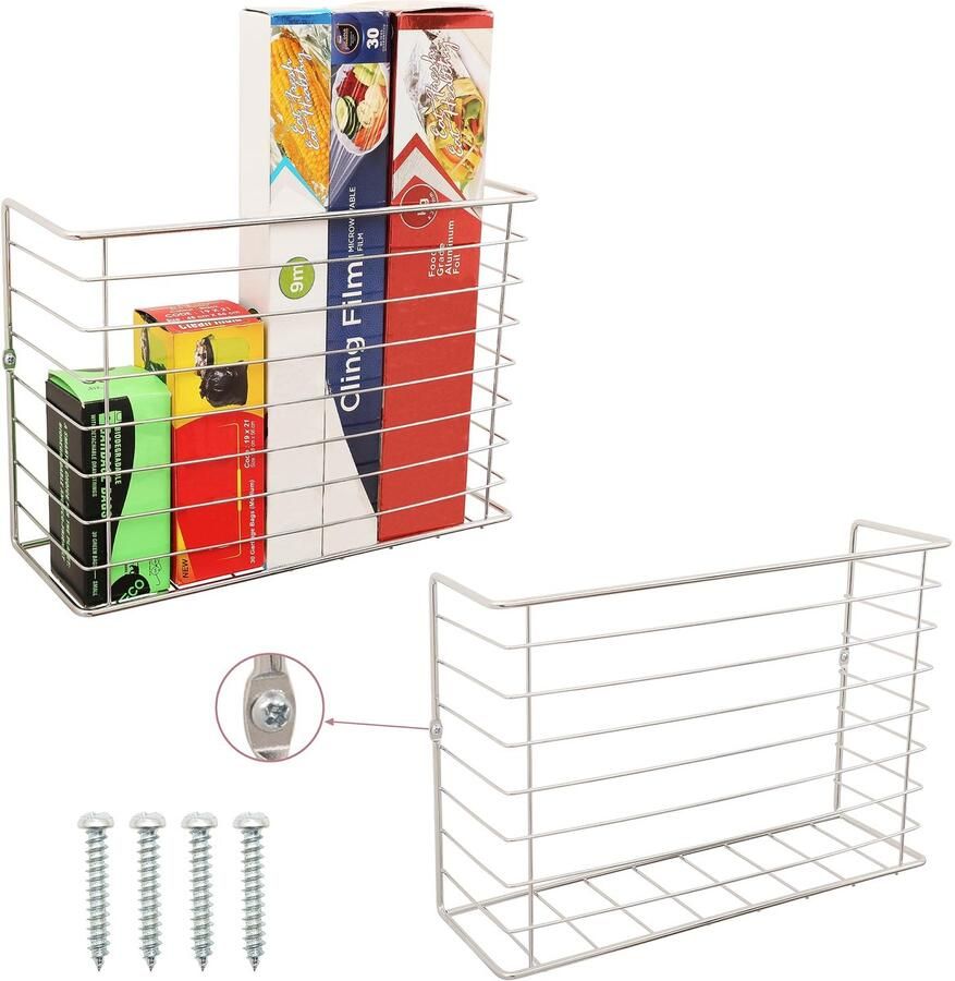 Unyqoos Stijlvol en Functioneel Wandplankenset van Metaal voor Keuken en Badkamer