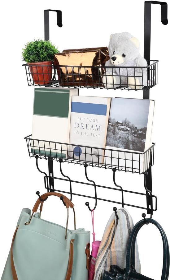 Unyqoos Stijlvolle Deurhanger Organizer Met Meerdere Opbergmogelijkheden Voor Badkamer En Keuken