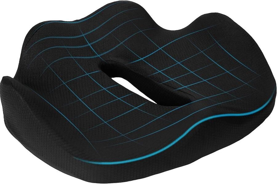 Unyqoos Ultra Comfortabel Orthopedisch Zitkussen voor Optimale Stuitbeen- en Rugondersteuning in Elke Situatie